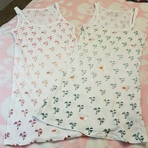 Aero palm tree tank tops